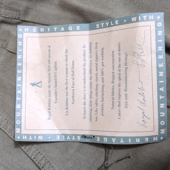 Royal Robbins Ranger Shorts Vintage Deadstock Size 34x5.5" Pleated Old School - Picture 9 of 12